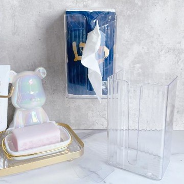 無痕黏貼壁掛面紙盒 加厚衛生紙盒 無痕面紙盒 紙巾盒