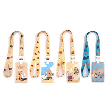 天藍小舖-DINOTAENG矮袋鼠頸掛伸縮證件套組-共4色-$199【A11115679】