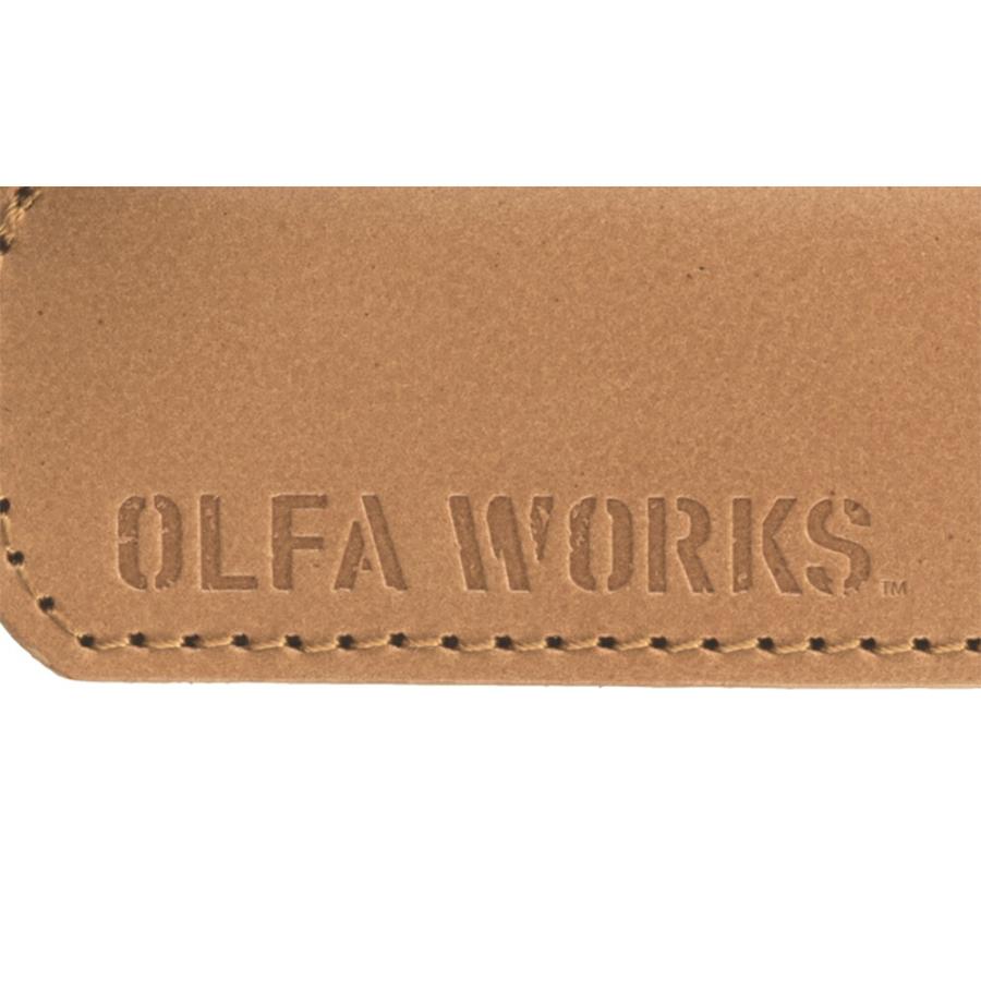 OLFA WORKS オルファワークス BK レザーケース OWA-C01 グリーン ライトブラウン