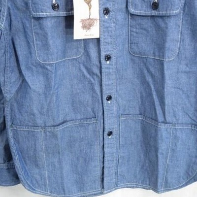 未使用 SASSAFRAS ササフラス C&P.O. APRON SHIRT SF-181306