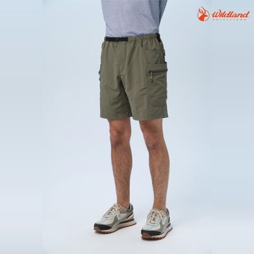 WildLand 荒野 男 透氣抗UV多口袋功能短褲 0B11390 / 150灰濛綠