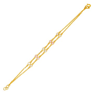 Jove gold JoveGold 玫瑰香調黃金手鍊