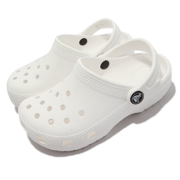 [ACS] Crocs 洞洞鞋 Classic Clog K 小朋友 中童鞋 白 4-7歲 親子鞋 素色 基本款 布希鞋 206991100