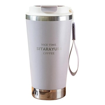 Sitarayuri 時光咖啡杯 8.8 x 8.8 x 17.7cm  灰紫色  580ml  1個