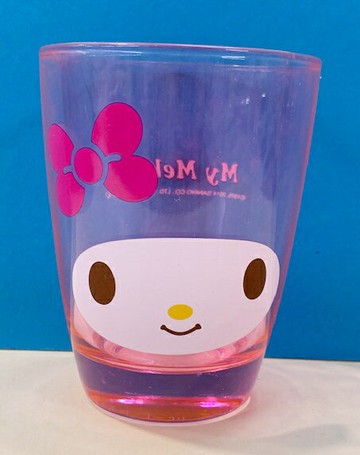 【震撼精品百貨】My Melody 美樂蒂 三麗鷗美樂蒂MELODY 玻璃水杯-粉透明#01701 震撼日式精品百貨