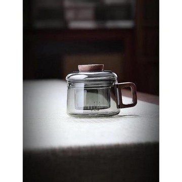 全度玻璃杯耐高溫帶過濾茶水分離辦公室水杯迷你小泡茶杯男士杯子