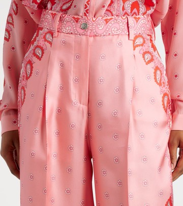 Etro Paisley silk straight pants
