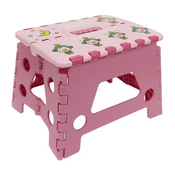 Cotton Field 棉花田傢飾 茶茶小王子多功能折疊椅 全新PP製成 平滑 韌性好 承重力120公斤以上  粉色  1個