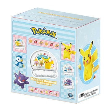Pokemon 精靈寶可夢 甜點水晶球系列 皮卡丘 坐姿 【鯊玩具】