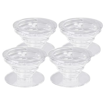 簡約透明圓形手機支架  透明  4個