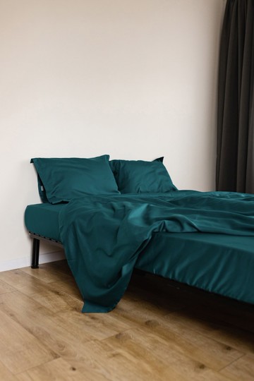 被套組，天然 100% 棉緞織，海洋色