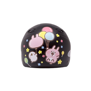 EVO CA-110 / CA110 安全帽 卡娜氣球 消光黑 卡通 半罩 單帽子 不含鏡片雪帽