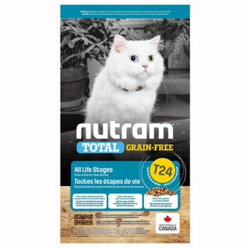 加拿大NUTRAM紐頓T24無穀全能系列-鮭魚+鱒魚挑嘴全齡貓 2kg(4.4lb)(NU-10290)(購買第二件贈送寵物零食x1包)