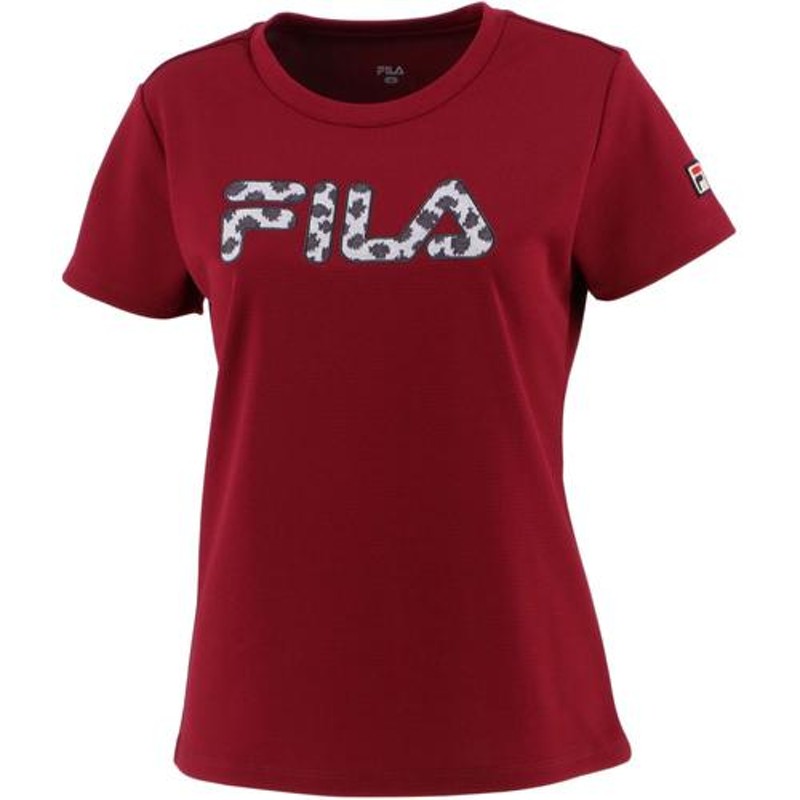 フィラ FILA アップリケTシャツ VL2563 レディース テニスウェア 半袖