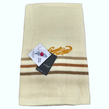 Crocodile 鱷魚 星夜物語小浴巾 61*112公分 100%棉 台灣製  黃色  1條