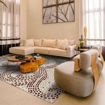 【山德力】耐磨高透氣親膚地毯 170x240cm 陶序