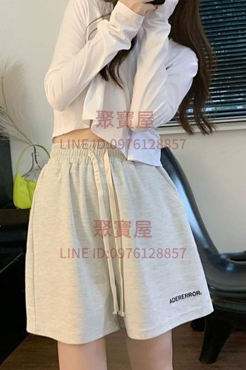 運動風休閒短褲子女裝學生韓版寬松潮五分褲外穿時尚百搭夏季新款【聚寶屋】