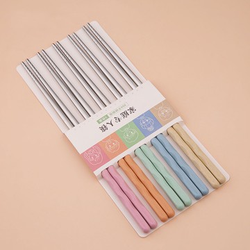 304不銹鋼筷子一人一筷家用防滑防霉高檔精致家庭區分鐵金屬筷子