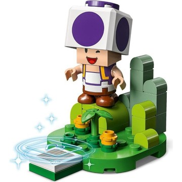 ||高雄 宅媽|樂高 積木|| LEGO“71410-6 紫色奇諾比奧 “第五代 瑪莉歐 人偶包  拆盒檢查