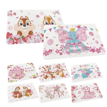 迪士尼Disney 櫻花季 硬式珪藻土地墊 腳踏墊 防潮 小飛象 奇奇蒂蒂 瑪麗貓 小鹿斑比【5ip8】DN0163