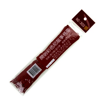【龍品文創】開明 300 25入彩色事務帶-1束=25條-黑色