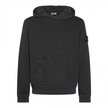 Stone Island - Black Cotton Sweatshirt M