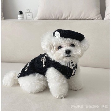 現貨INS新款韓國小香風編織無袖外套狗狗貓咪寵物衣服狗狗服飾