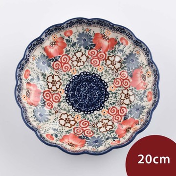 波蘭陶 瑰麗逸采系列 波浪深盤 20cm 波蘭手工製