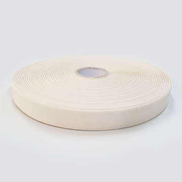 JSTrading 素面棉質標籤帶 20mm  1個  天然胚布色