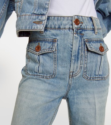 Zimmermann Raie cropped flared jeans