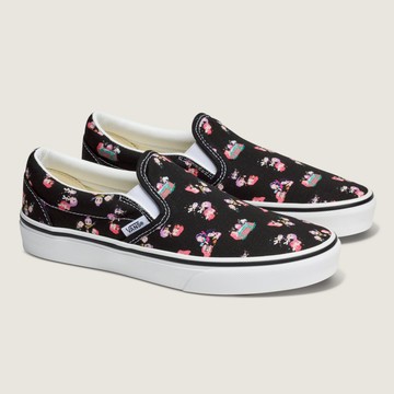 Vans x Kpop Demon Hunters 獵魔女團 Classic Slip-On黑色滑板鞋