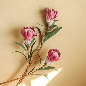 公主花仿真花單支假花干花客廳玄關桌上擺設裝飾花高仿真度植絨花