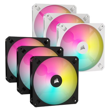 【享最高折300】Corsair 海盜船 RS120 ARGB機殼風扇 3+控制器 黑/CO-9050181-WW 白/CO-9050185-WW