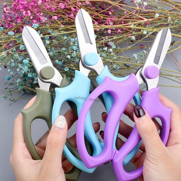 ⚡店鋪促銷⚡花園園藝剪刀家用不鏽鋼寬頭專用花藝工具花枝手工剪紙花藝剪子