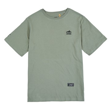 5th STREET｜山形｜中性｜中性款黑熊印花短袖T恤｜綠色