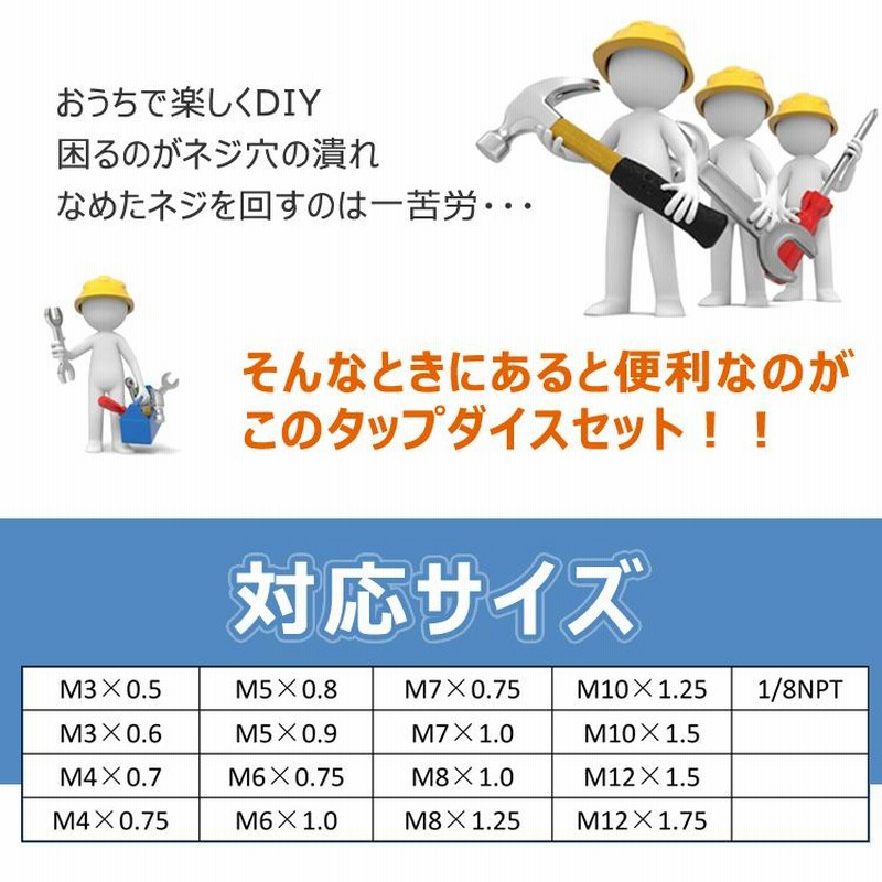タップダイスセット 40pcs ねじ切り 工具 タップ ダイス セット タップダイスセット 40pcs ねじ切り 工具 タップ ダイス セット