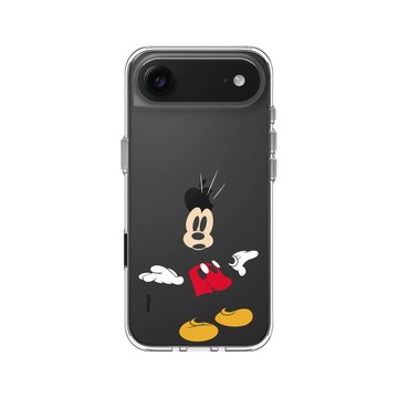 iPhone Air Clear Case（相機按鈕） 透明 - 迪士尼-米奇 Mickey - 黑標款-米奇只有彩色
