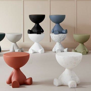 創意小平頭茶幾客廳家用小茶幾躺平沙發邊幾陽臺小茶桌床頭小茶幾