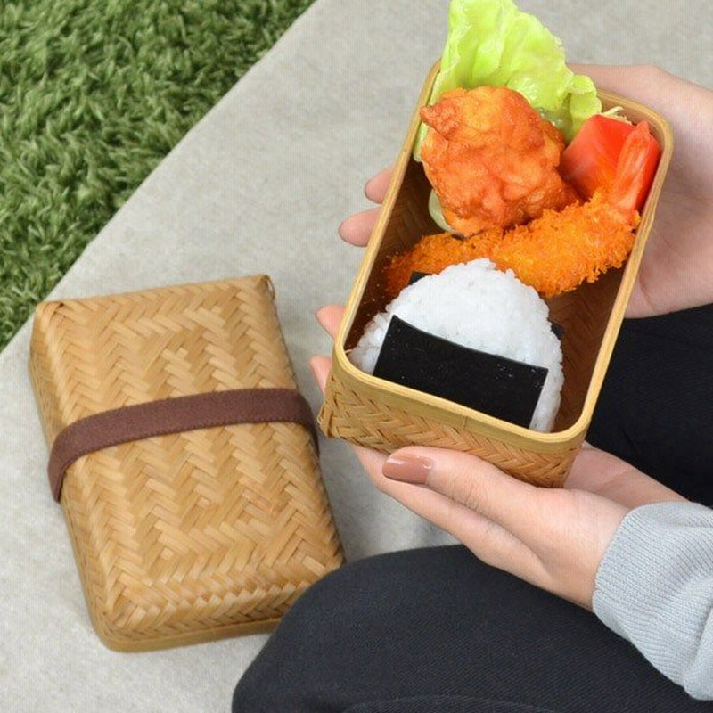お弁当箱 網代弁当箱 小 竹製 バンド付 サンドイッチケース 和風弁当箱 ランチボックス 通販 Lineポイント最大0 5 Get Lineショッピング