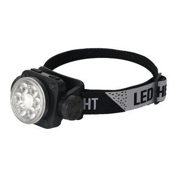 Kinyo 充電式廣角輕便頭燈 LED-7305  黑色  1個
