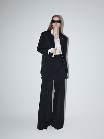 Ava Pintuck Wide Pants [BLACK]