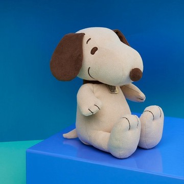 快速出貨| BON TON TOYS Snoopy史努比麂皮填充玩偶-限量版 米色