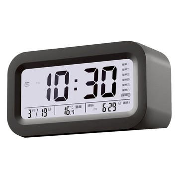 小麥購物 新升級智能鬧鐘  黑色