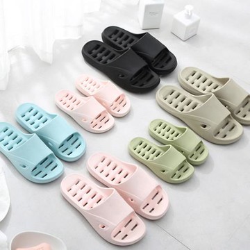 日式洗澡漏水拖鞋女夏室內防滑透氣居家輕便軟底兒童浴室涼拖鞋男