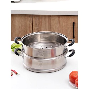 304籠屜不銹鋼蒸籠蒸格食品級26.28.30.32.34cm凹口平口加高厚