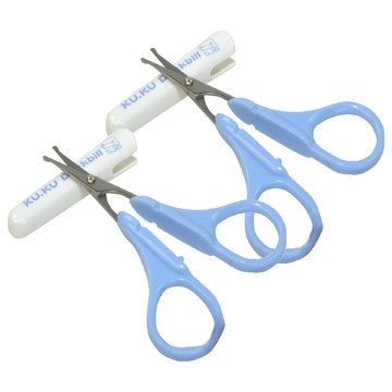 KU.KU Duckbill 酷咕鴨 嬰兒安全剪刀  藍色  2個