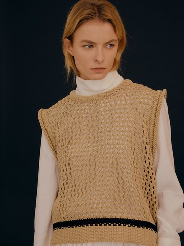 [EXCLUSIVE] Knit Vest_Beige