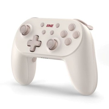 IINE 良值 Switch NS PRO 小鋼炮 巨集喚醒 可調節震動手把 復古白 L969 支援多平台