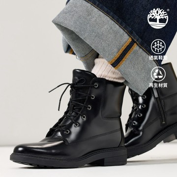 Timberland 女款黑色Stormbucks皮革休閒靴|A2E4UW02