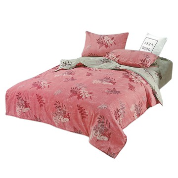 victoria 維多麗亞 抗菌床包兩用被  床包  舖棉兩用被套  枕套  葉語  1組  床包186 x 180cm + 舖棉兩用被套210 x 180cm + 枕套75 x 48cm 2個